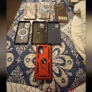 Motorola Phone Case Set and Glass Screen Protector